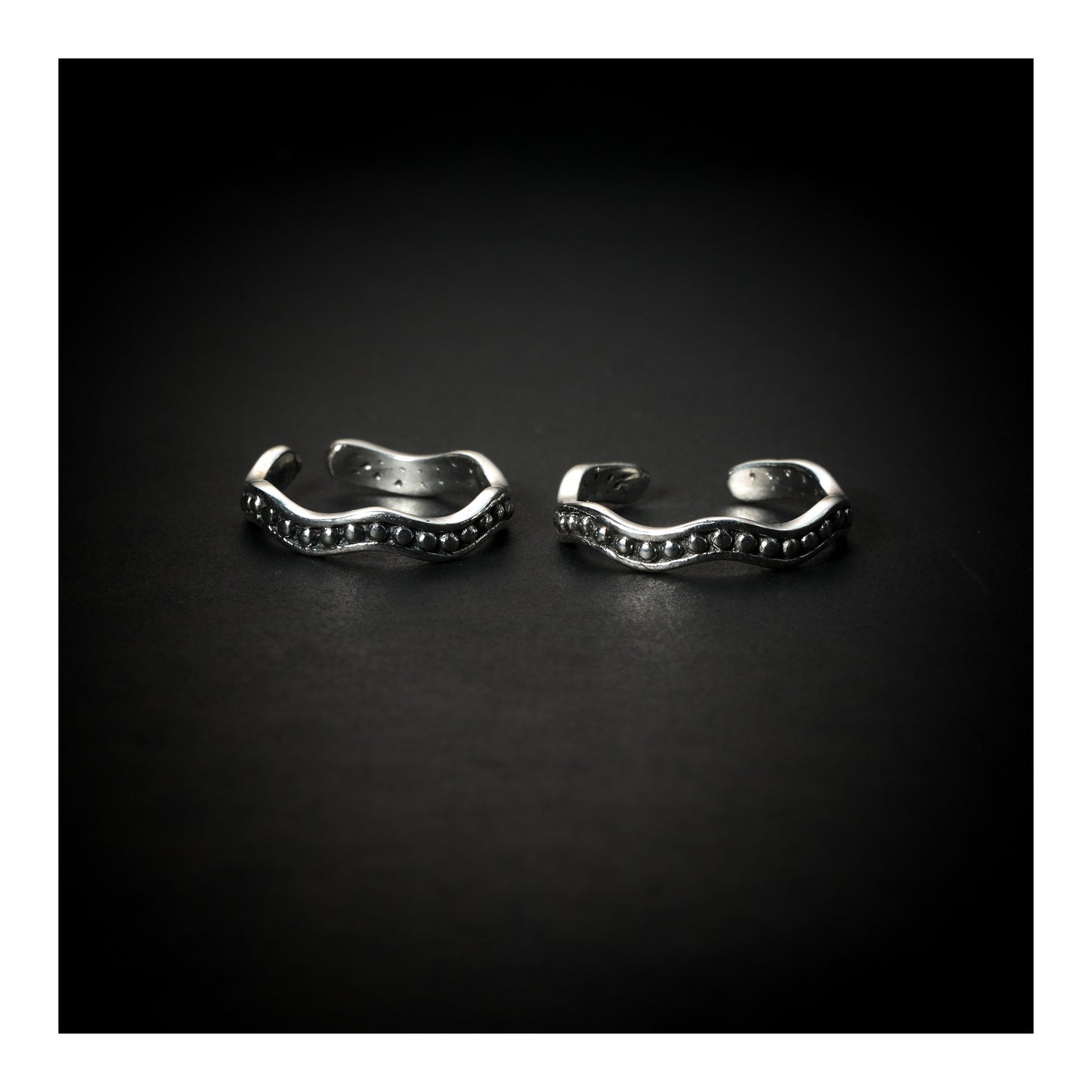 JSAJ TOE RING CHUTKI BICHIYA 925 STERLING SILVER RAWA WORK HANDMADE BAND TOE RING FOR WOMENS COMFORTABLE