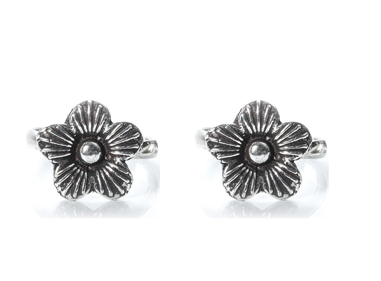JSAJ TOE RING CHUTKI BICHIYA 925 STERLING SILVER FLOWER DESIGN HANDMADE TOE RING FOR WOMENS COMFORTABLE
