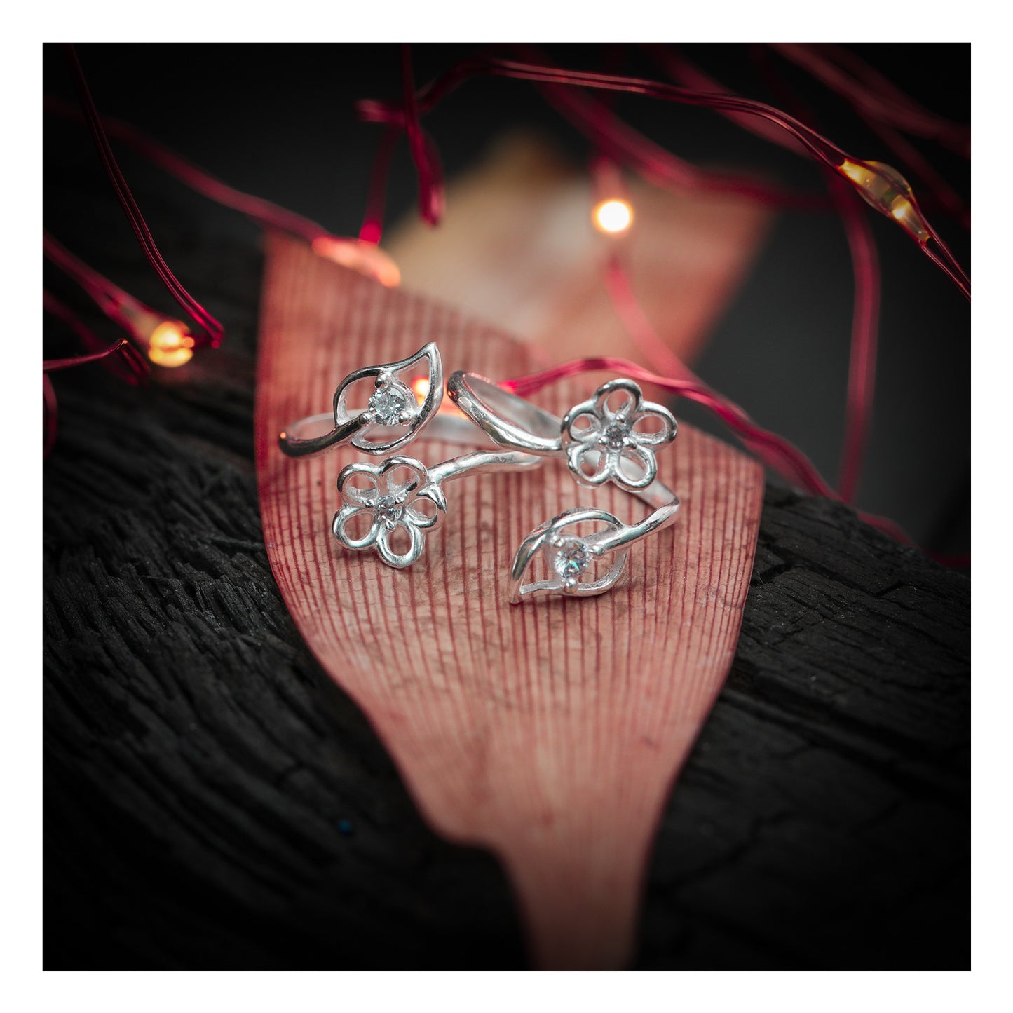 JSAJ TOE RING CHUTKI BICHIYA 925 STERLING SILVER ZALI WORK HANDMADE TOE RINGFOR WOMENS COMFORTABLE
