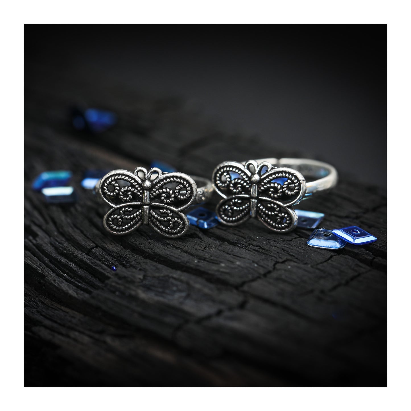 JSAJ TOE RING CHUTKI BICHIYA 925 STERLING SILVER BUTTERFLY ZALI WORK HANDMADE TOERING FOR WOMENS COMFORTABLE