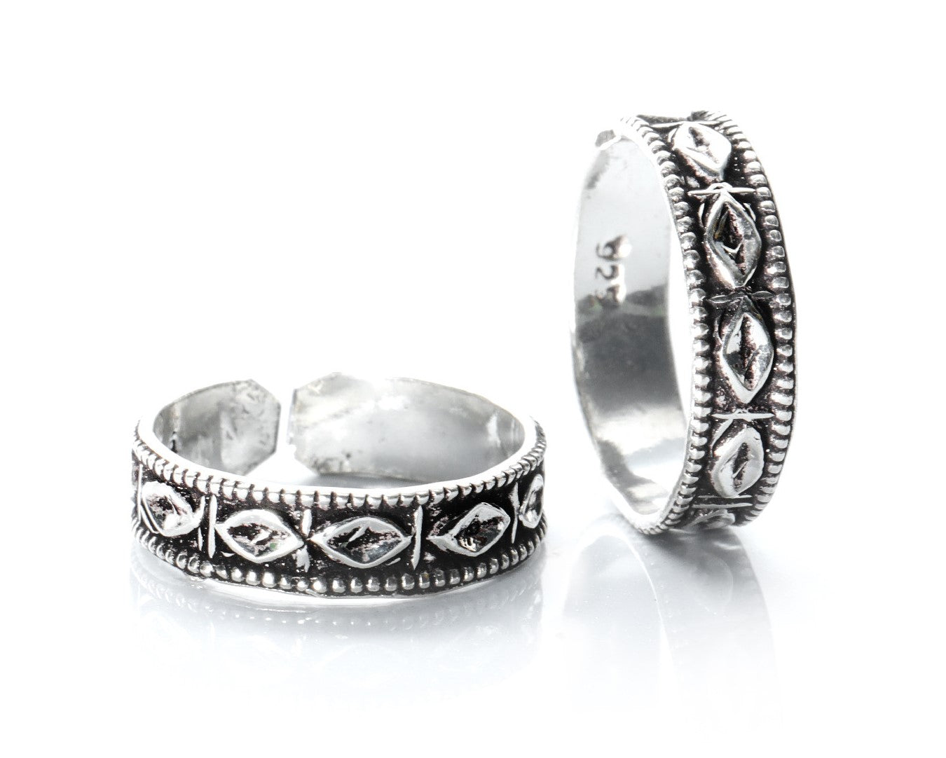 JSAJ TOE RING CHUTKI BICHIYA 925 STERLING SILVER HANDMADE TOERING FOR WOMENS COMFORTABLE