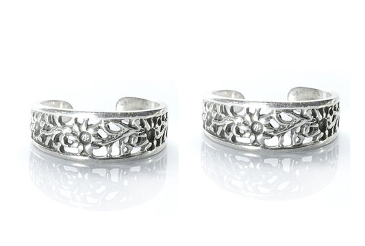 JSAJ TOE RING CHUTKI BICHIYA 925 STERLING SILVER ZALI WORK HANDMADE BAND TOERING FOR WOMENS COMFORTABLE