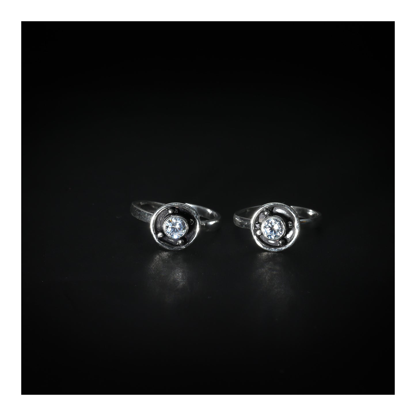 JSAJ TOE RING CHUTKI BICHIYA 925 STERLING SILVER WHITE ZERCONIA RAWA HANDWORK TOERING FOR WOMENS COMFORTABLE
