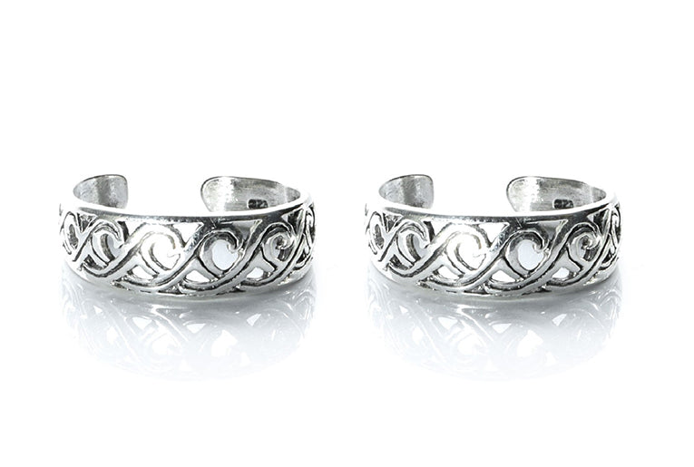JSAJ TOE RING CHUTKI BICHIYA 925 STERLING SILVER ZALI WORK HANDMADE BAND TOERING FOR WOMENS COMFORTABLE
