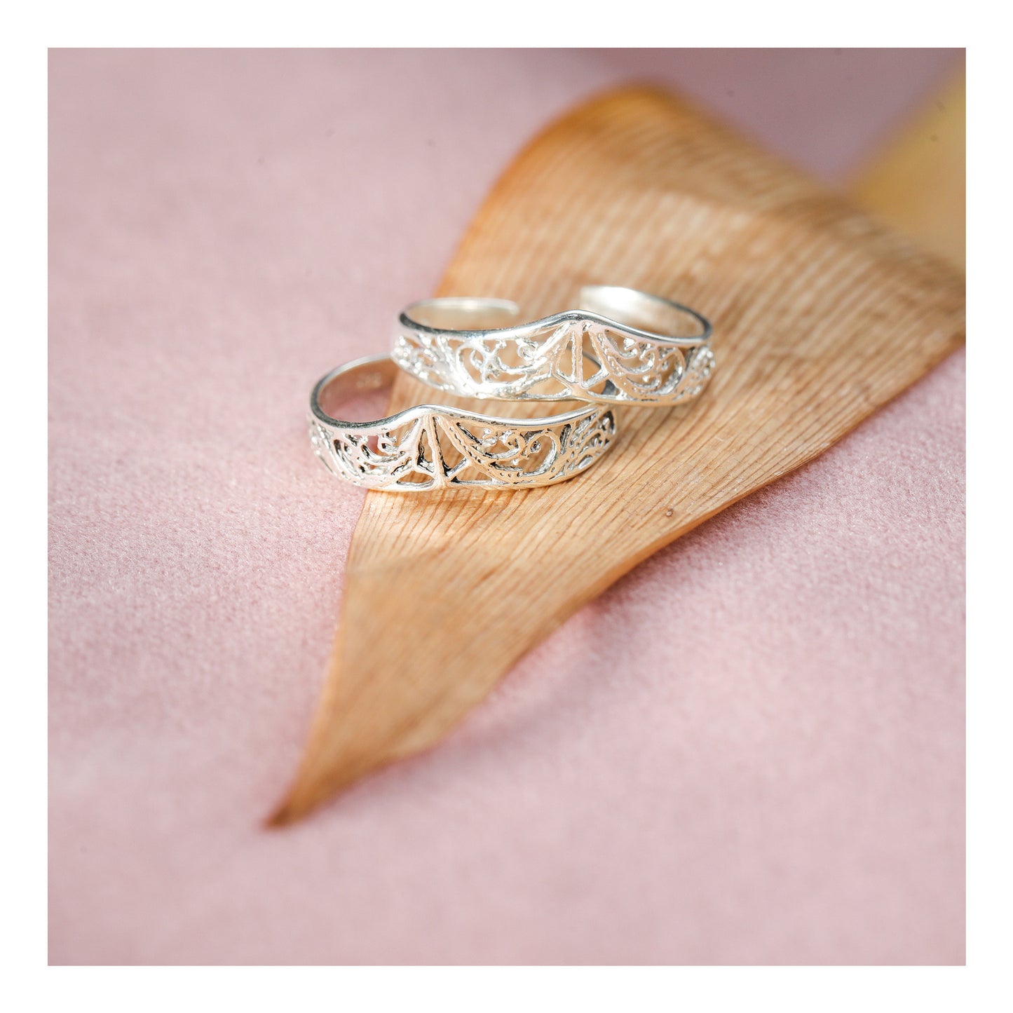 JSAJ TOE RING CHUTKI BICHIYA 925 STERLING SILVER ZALI WORK HANDMADE BAND TOE RING FOR WOMENS COMFORTABLE