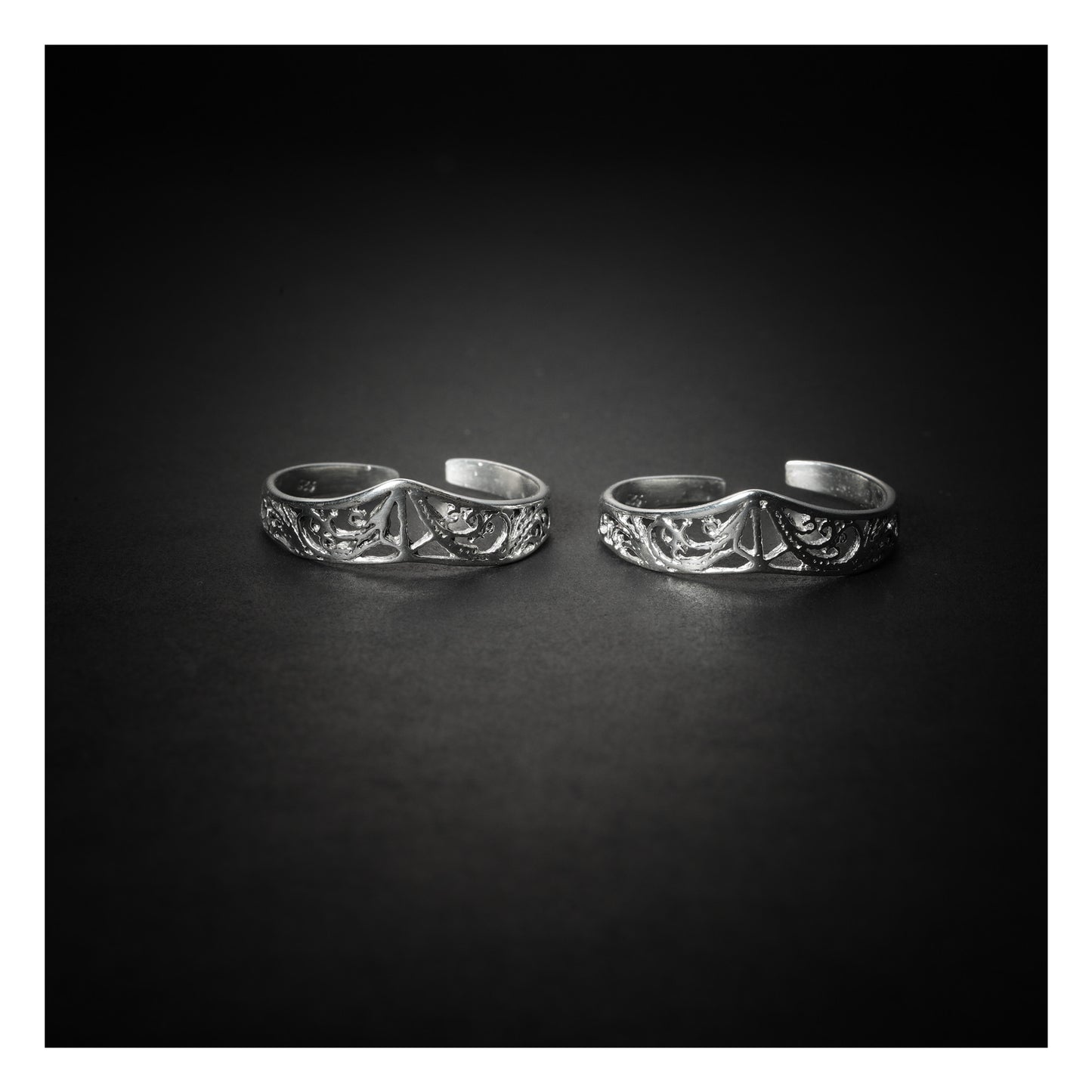 JSAJ TOE RING CHUTKI BICHIYA 925 STERLING SILVER ZALI WORK HANDMADE BAND TOE RING FOR WOMENS COMFORTABLE