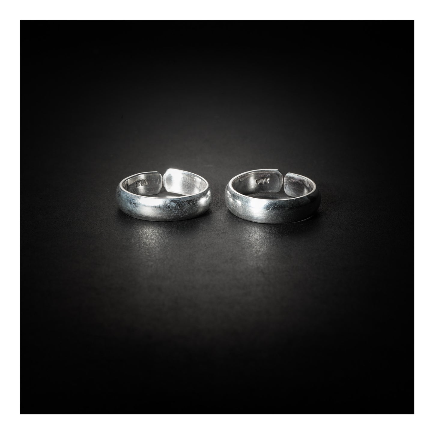 JSAJ TOE RING CHUTKI BICHIYA 925 STERLING SILVER HALF ROUND PLAIN HANDMADE BAND TOE RING FOR WOMENS COMFORTABLE