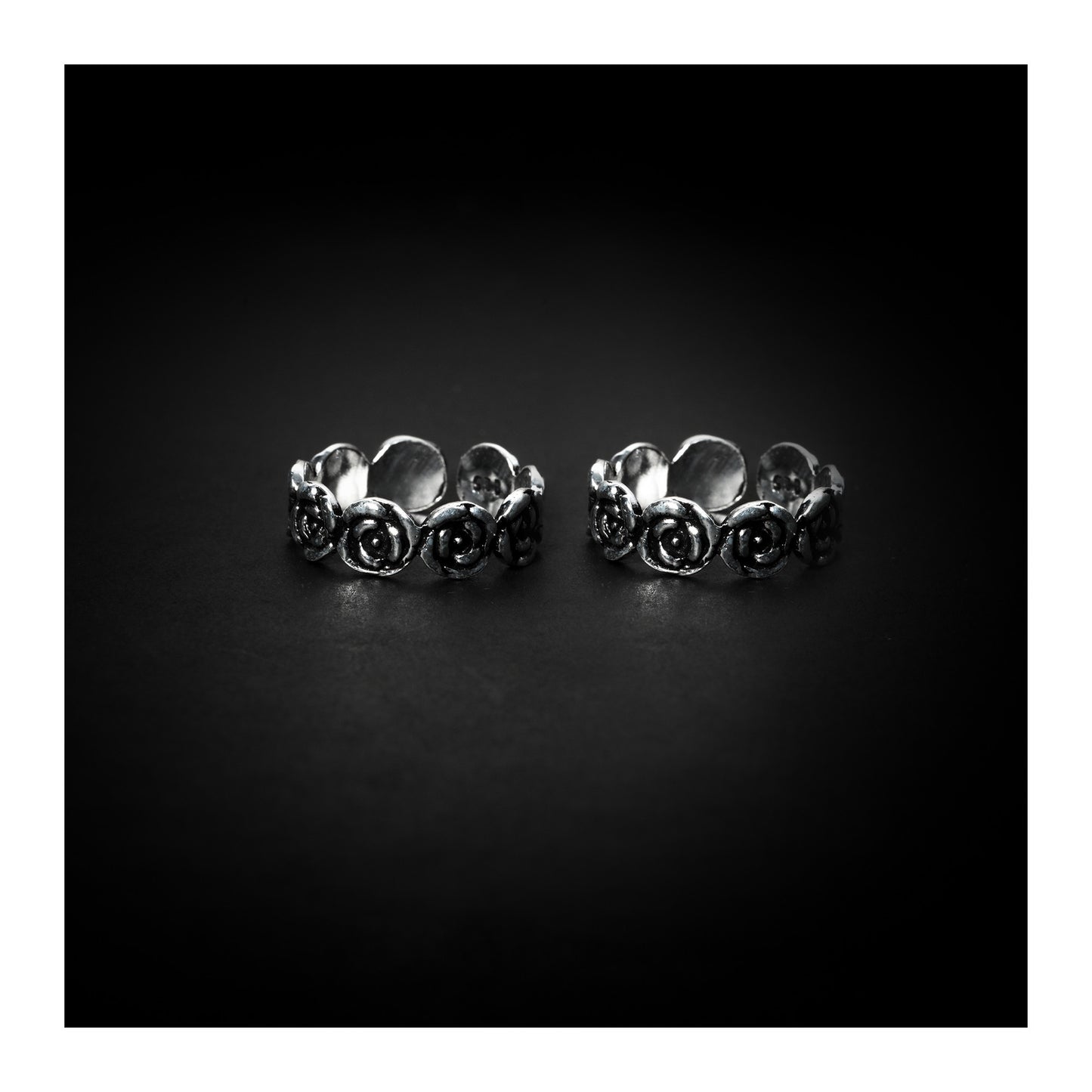 JSAJ TOE RING CHUTKI BICHIYA 925 STERLING SILVER FLOWER BAND HANDMADE BAND TOE RING FOR WOMENS COMFORTABLE