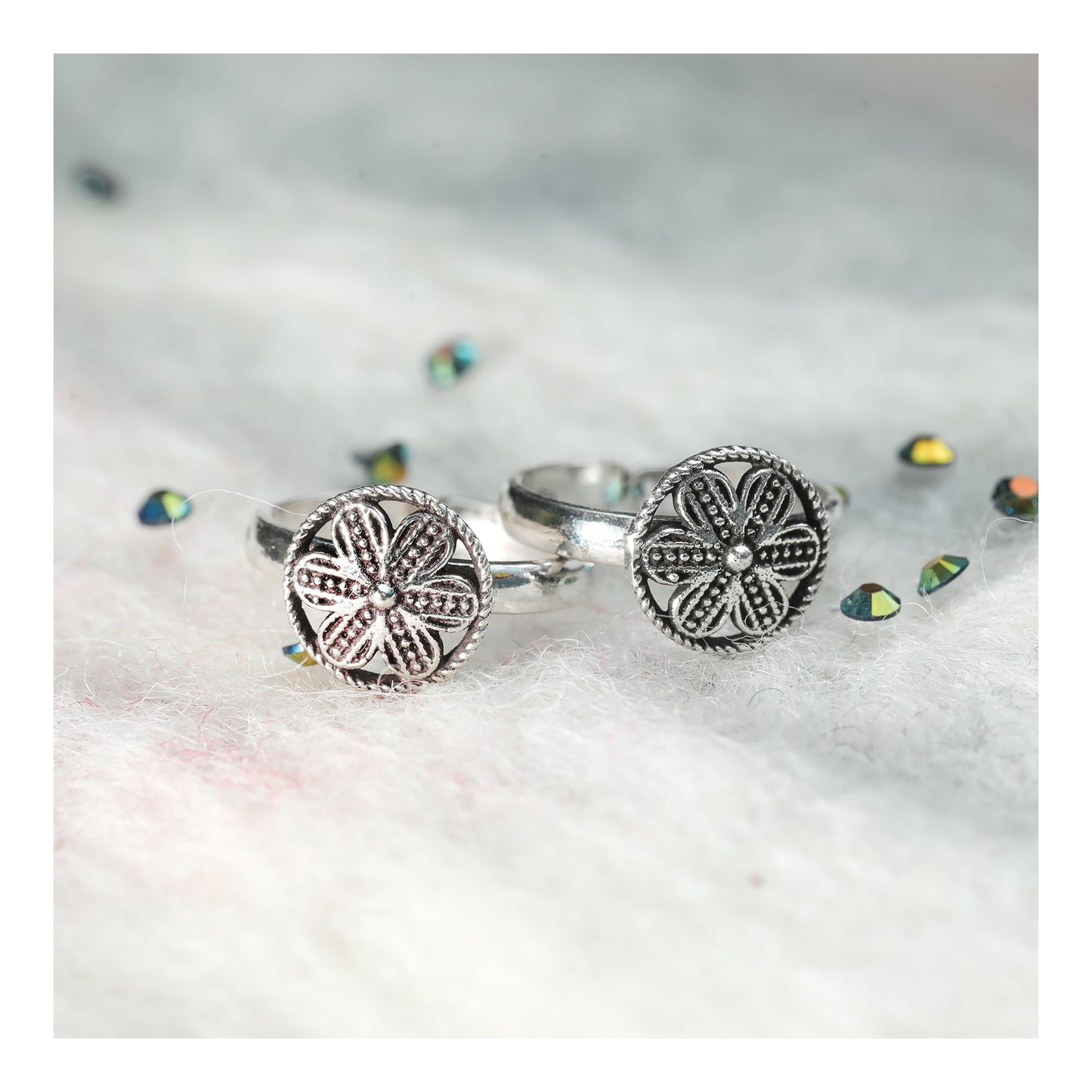 JSAJ TOE RING CHUTKI BICHIYA 925 STERLING SILVER ROUND ZALI WORK HANDMADE TOE RING FOR WOMENS COMFORTABLE