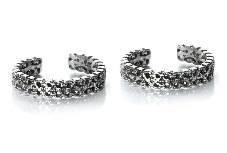 JSAJ TOE RING CHUTKI BICHIYA 925 STERLING SILVER ZALI WORK HANDMADE BAND TOE RING FOR WOMENS COMFORTABLE