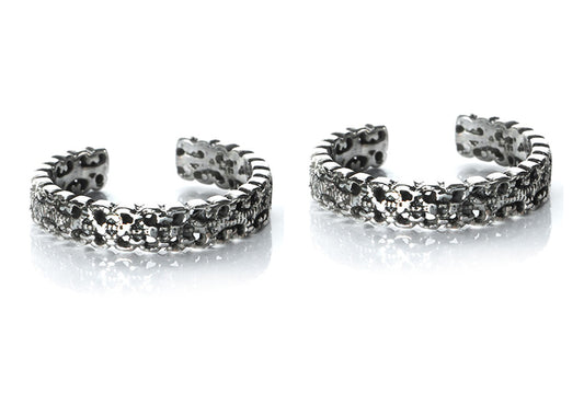JSAJ TOE RING CHUTKI BICHIYA 925 STERLING SILVER ZALI WORK HANDMADE BAND TOE RING FOR WOMENS COMFORTABLE