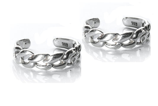 JSAJ TOE RING CHUTKI BICHIYA 925 STERLING SILVER ZALI WORK HANDMADE BAND TOE RING FOR WOMENS UNBREAKABLE COMFORTABLE DURABLE