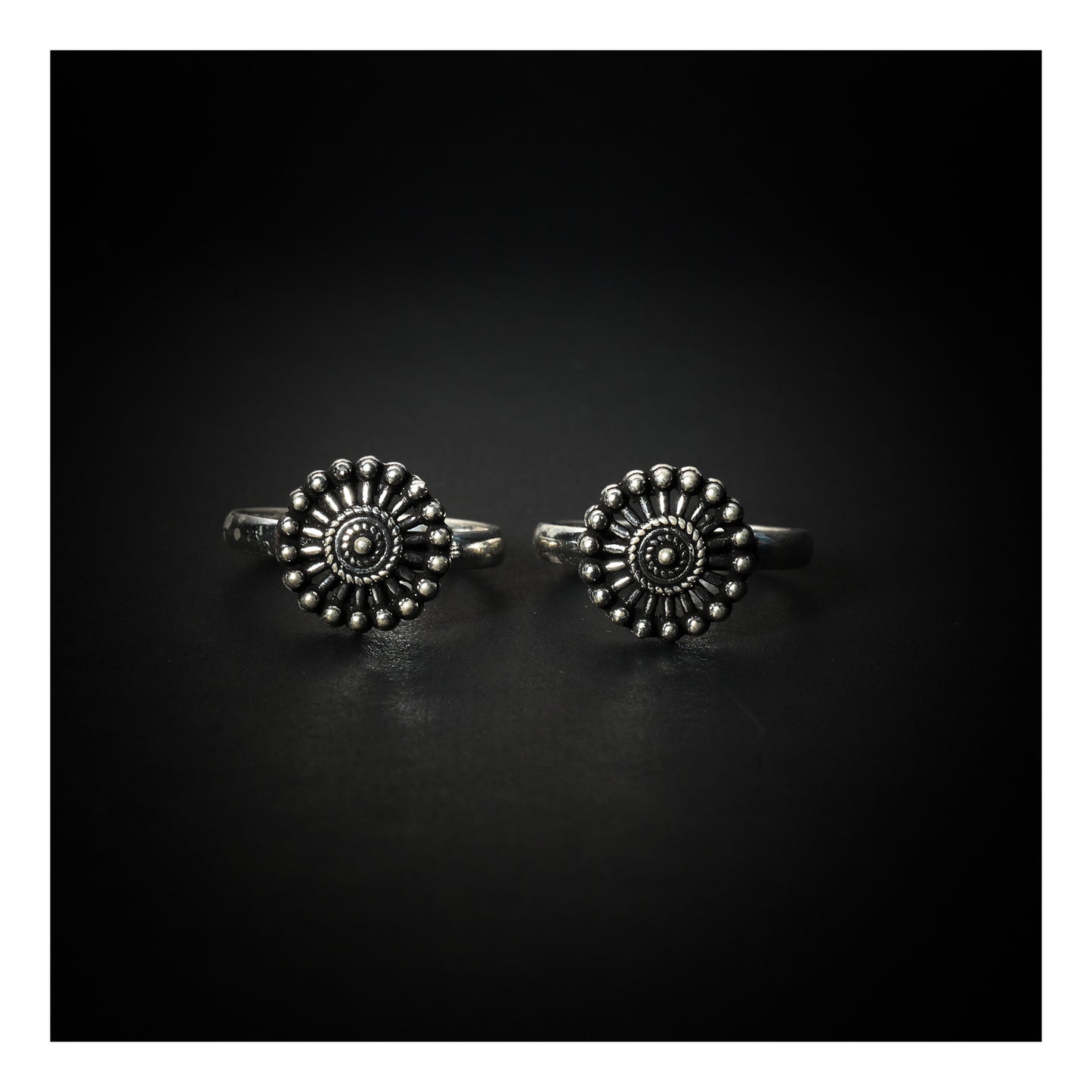 JSAJ TOE RING CHUTKI BICHIYA 925 STERLING SILVER ROUND HANDMADE RAWA WORK TOERING FOR WOMENS COMFORTABLE