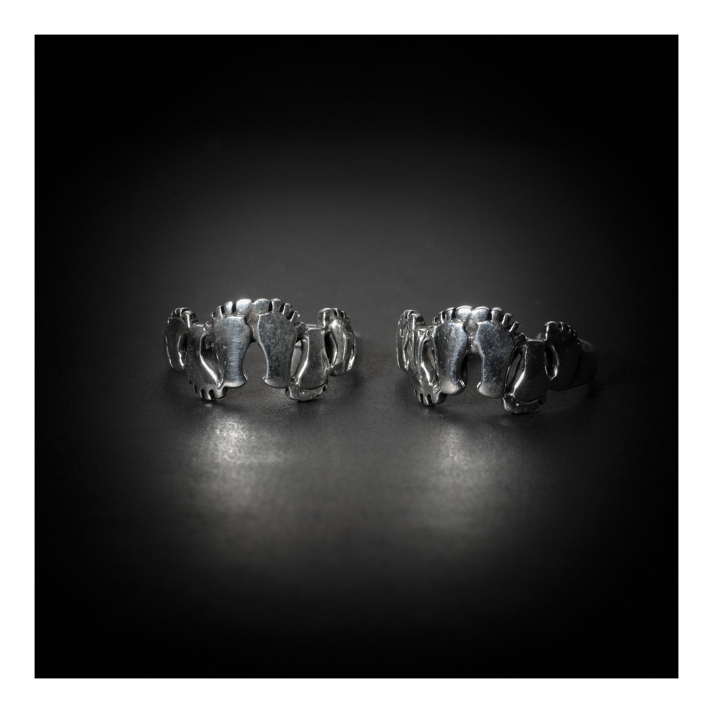 JSAJ TOE RING CHUTKI BICHIYA 925 STERLING SILVER FEET DESIGN HANDMADE BAND TOE RING FOR WOMENS COMFORTABLE