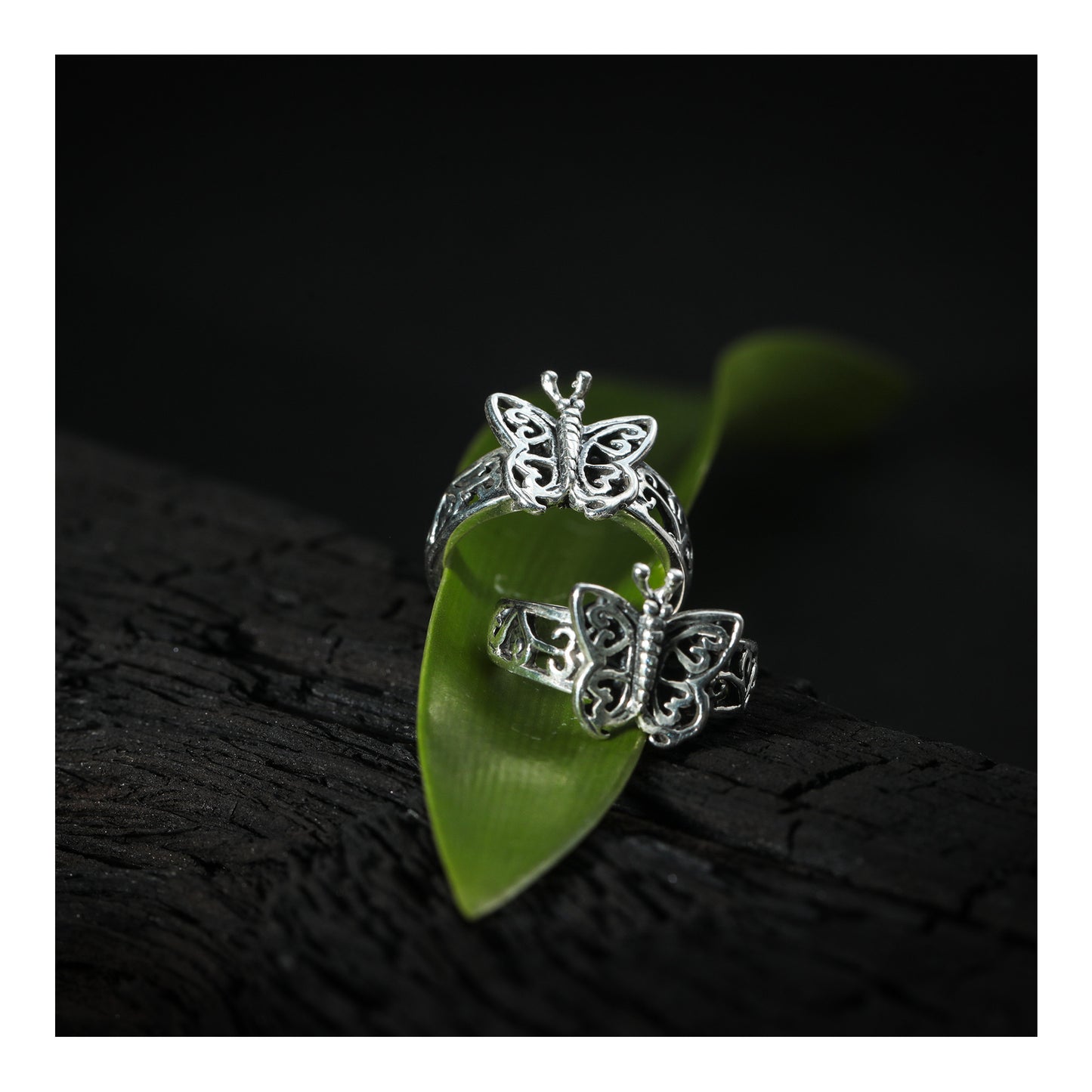 JSAJ TOE RING CHUTKI BICHIYA 925 STERLING SILVER BUTTERFLY ZALI WORK HANDMADE BAND TOE RING FOR WOMENS COMFORTABLE