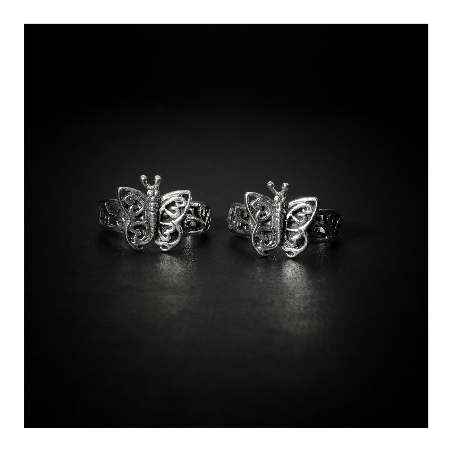 JSAJ TOE RING CHUTKI BICHIYA 925 STERLING SILVER BUTTERFLY ZALI WORK HANDMADE BAND TOE RING FOR WOMENS COMFORTABLE