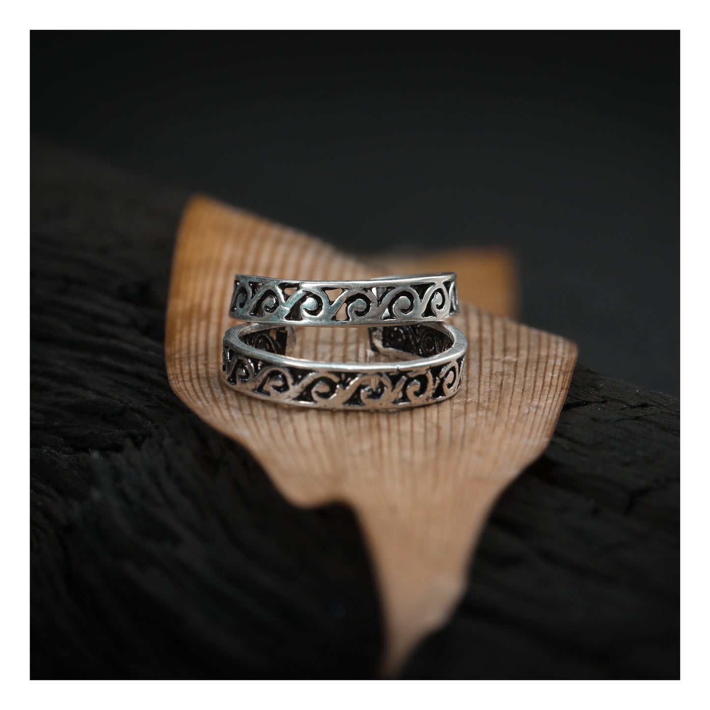 JSAJ TOE RING CHUTKI BICHIYA 925 STERLING SILVER ZALI WORK HANDMADE BAND TOE RING FOR WOMENS COMFORTABLE
