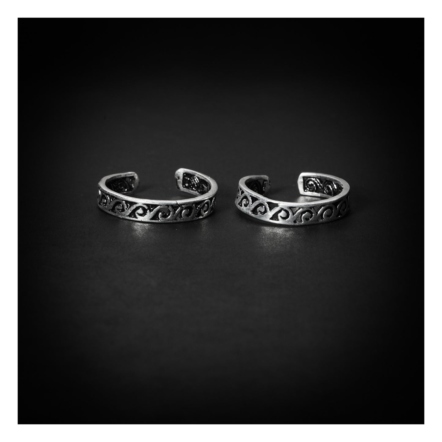 JSAJ TOE RING CHUTKI BICHIYA 925 STERLING SILVER ZALI WORK HANDMADE BAND TOE RING FOR WOMENS COMFORTABLE