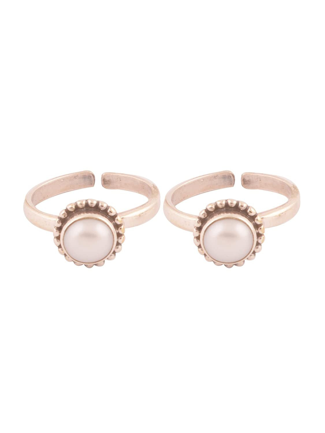 JSAJ JSAJ V SHAPE TOERING CHUTKI BICHIYA 925 STERLING THICK SILVER BAND TOERING THICK SILVER UNBREAKABLE COMFORTABLE DURABLE FOR GIRLS AND WOMEN'S IN PURE SILVER