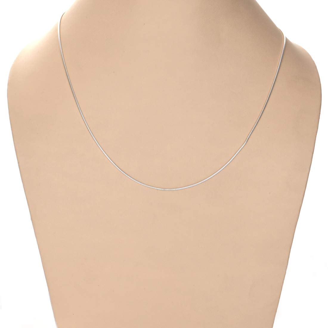 JSAJ SNAKE CHAIN STERLING SILVER CHAIN 92.5% SILVER STRONG CHAIN FOR GIRLS AND WOMENS IN PURE SILVER