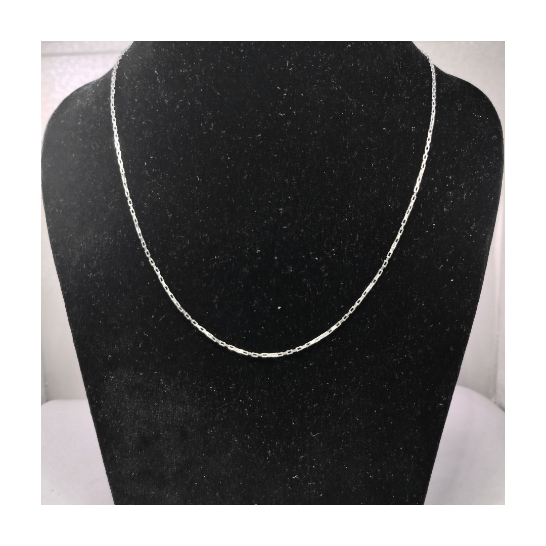 JSAJ LINK CHAIN STERLING SILVER CHAIN 92.5% SILVER STRONG CHAIN FOR GIRLS AND WOMENS IN PURE SILVER