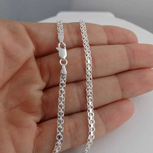PATTA  CHAIN STERLING SILVER CHAIN 92.5% SILVER STRONG CHAIN FOR GIRLS AND WOMENS IN PURE SILVER