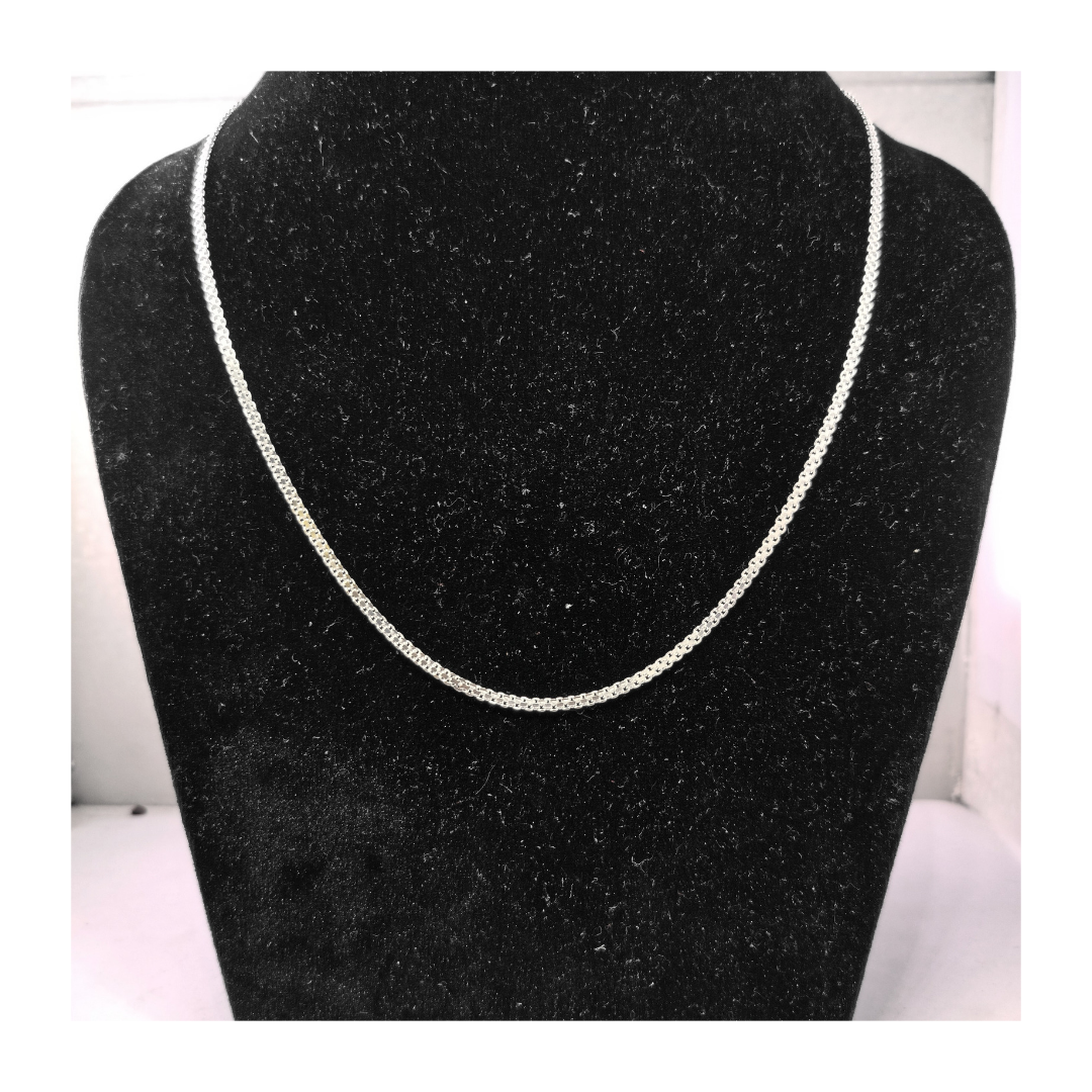 PATTA  CHAIN STERLING SILVER CHAIN 92.5% SILVER STRONG CHAIN FOR GIRLS AND WOMENS IN PURE SILVER