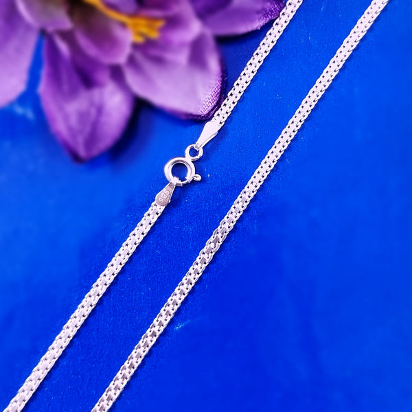 PATTA  CHAIN STERLING SILVER CHAIN 92.5% SILVER STRONG CHAIN FOR GIRLS AND WOMENS IN PURE SILVER