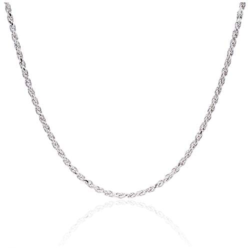 JSAJ RUSSA CHAIN STERLING SILVER CHAIN 92.5% SILVER STRONG CHAIN FOR GIRLS AND WOMENS IN PURE SILVER