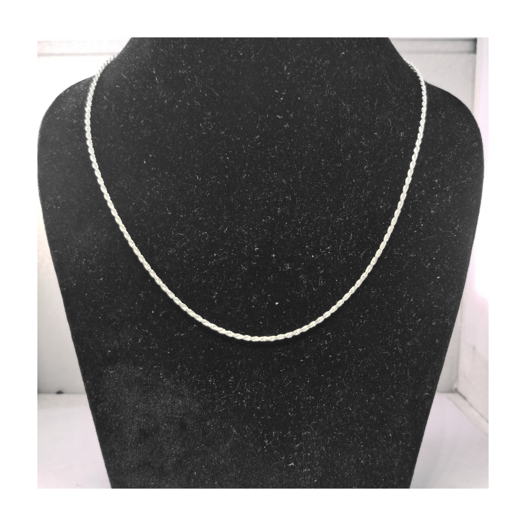 JSAJ RUSSA CHAIN STERLING SILVER CHAIN 92.5% SILVER STRONG CHAIN FOR GIRLS AND WOMENS IN PURE SILVER