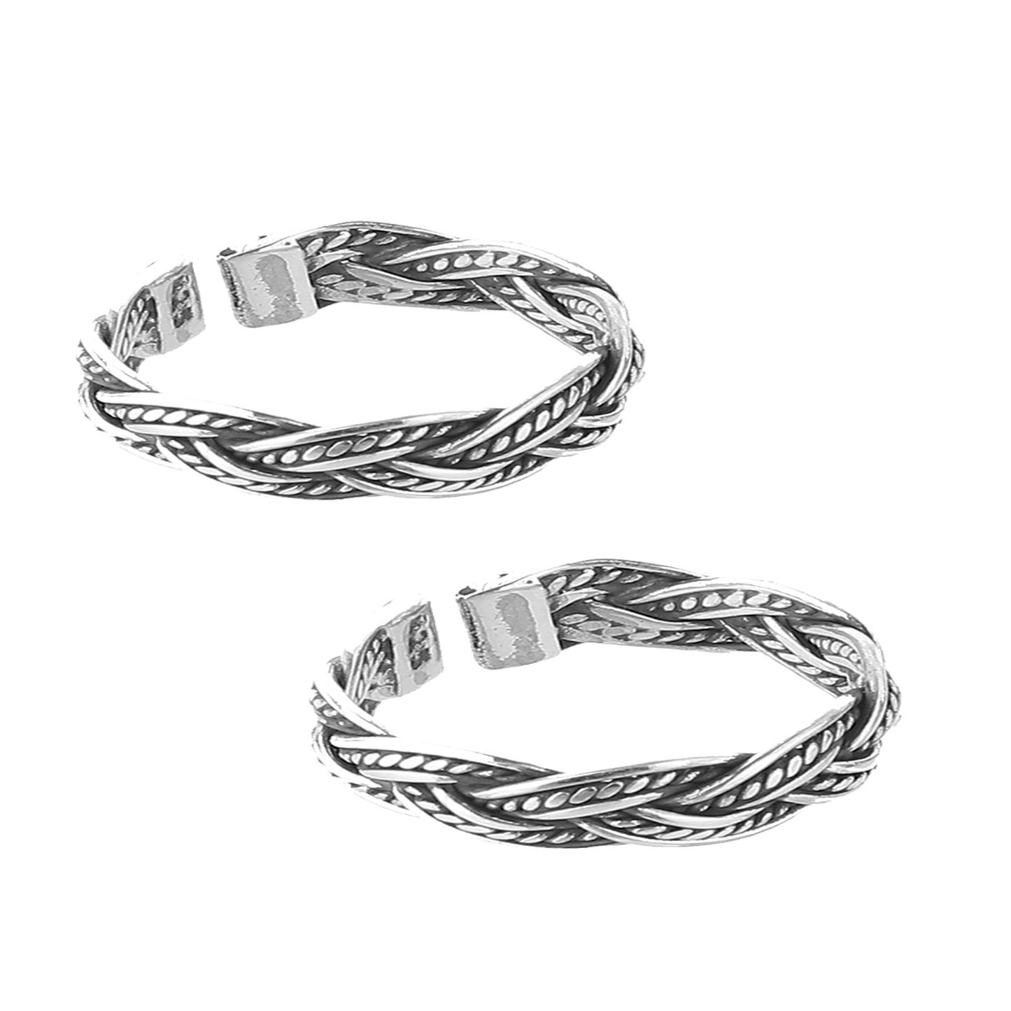 jsaj toering plain chutki bichhiya flower toering 925 sterling silver handmade toering