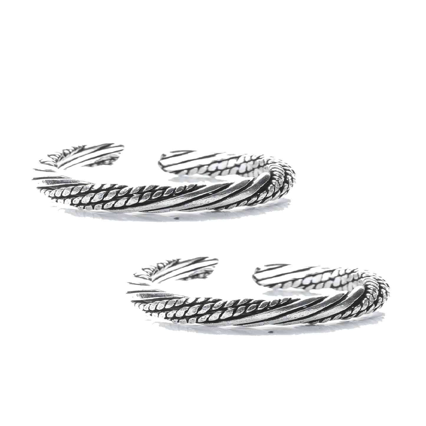 jsaj toering plain chutki bichhiya flower toering 925 sterling silver handmade toering