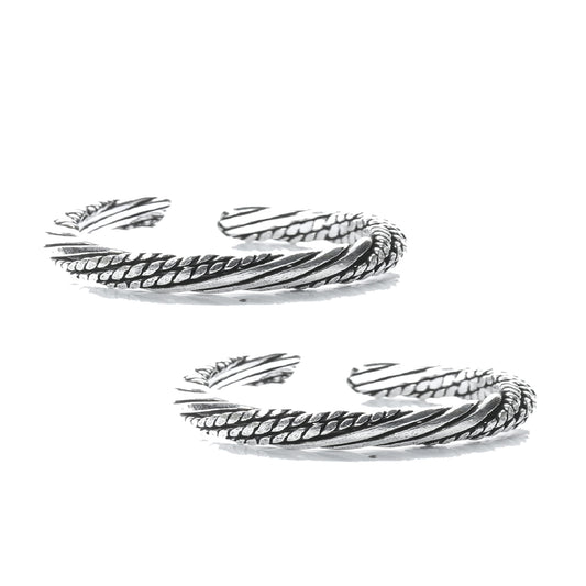 jsaj toering plain chutki bichhiya flower toering 925 sterling silver handmade toering