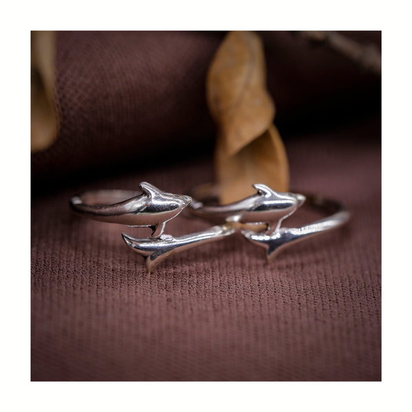jsaj front open dolphin toering chutki bichiya 925 sterling silver band toering thick silver unbreakable comfortable durable for girls and women's in pure silver
