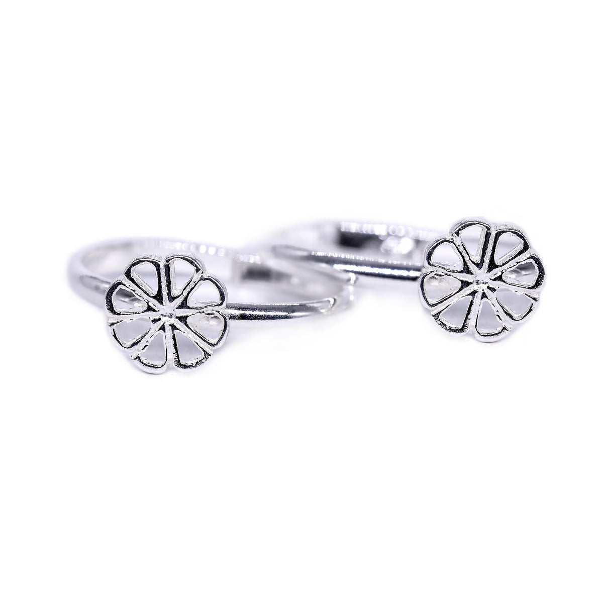 jsaj round shape plain toering chutki bichiya 925 sterling thick silver toering thick silver unbreakable comfortable durable for girls and women's in pure silver