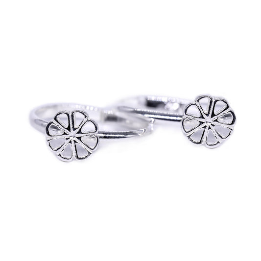 jsaj round shape plain toering chutki bichiya 925 sterling thick silver toering thick silver unbreakable comfortable durable for girls and women's in pure silver