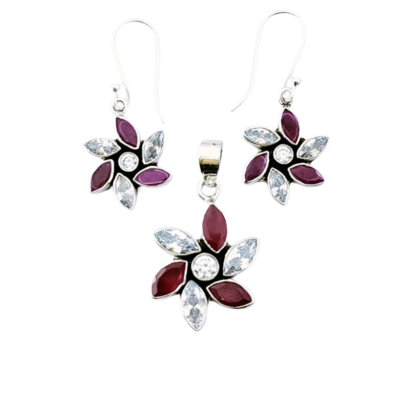 Ruby With Cubic Zirconia