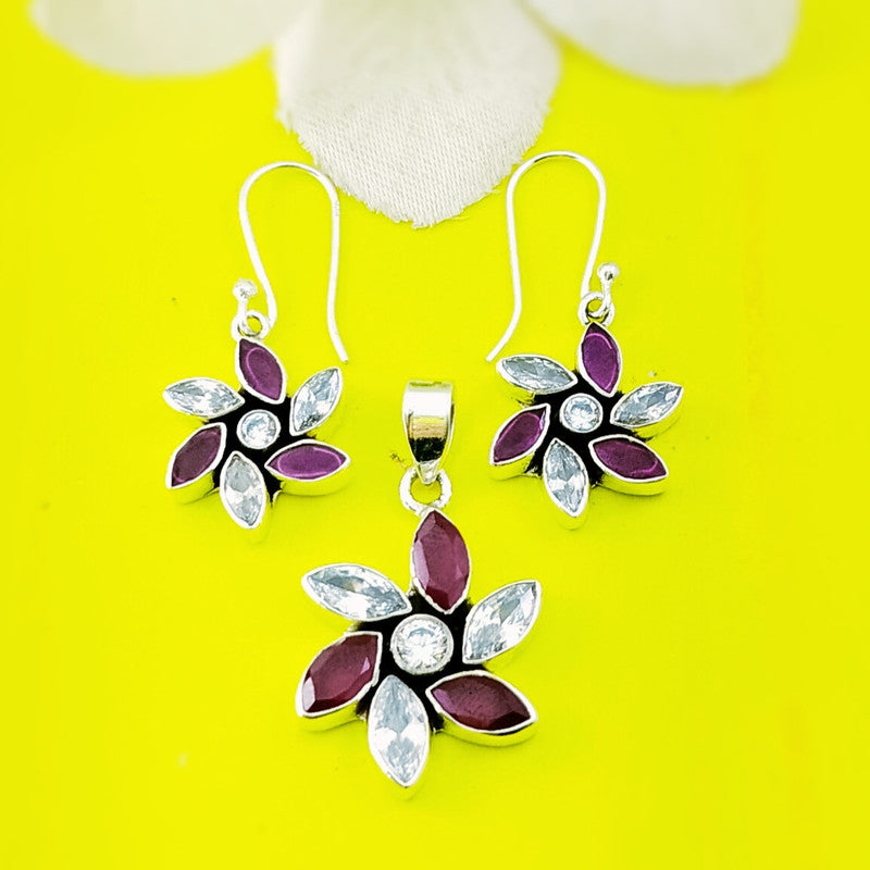Ruby With Cubic Zirconia