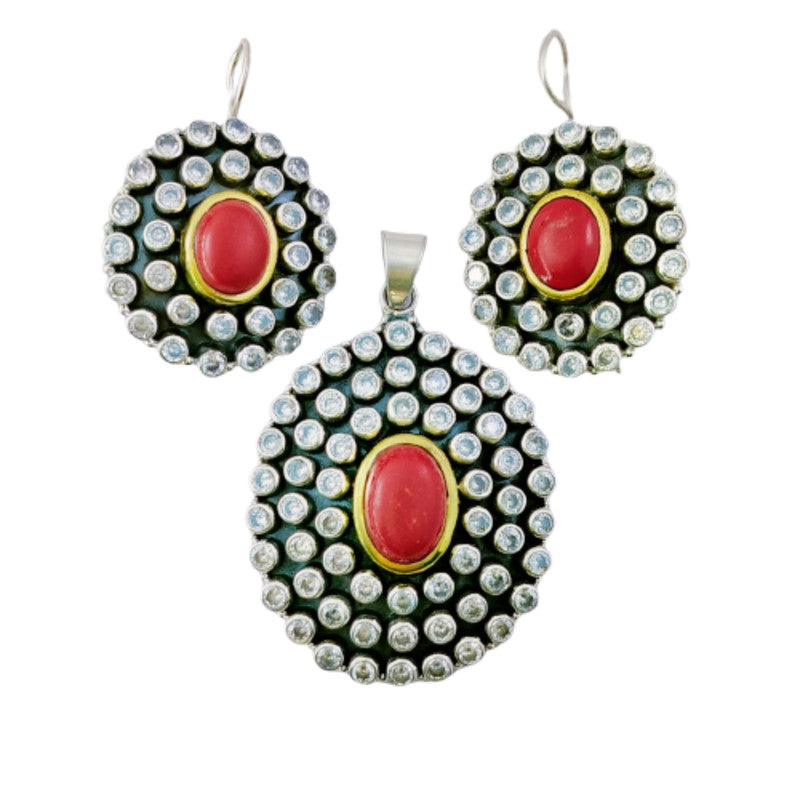 Coral & White Zirconia