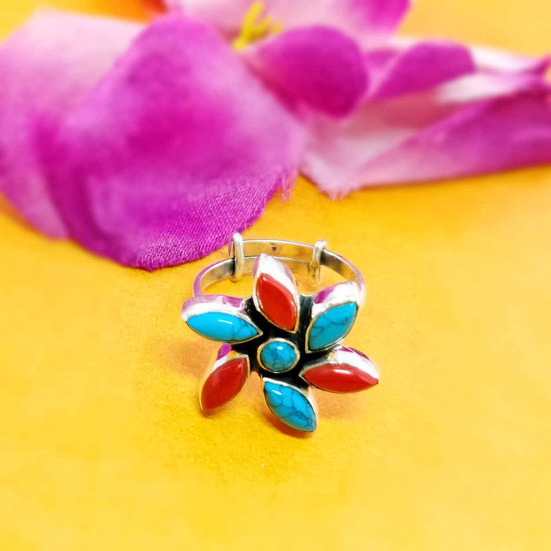3195 Orange Onyx+Turquoise