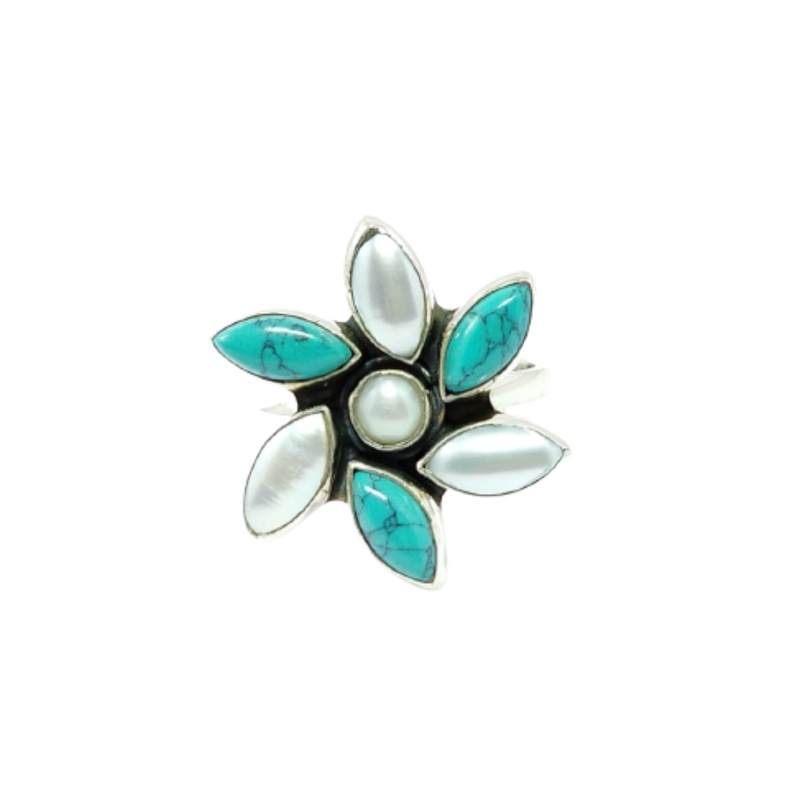 3199 Pearl+Turquoise