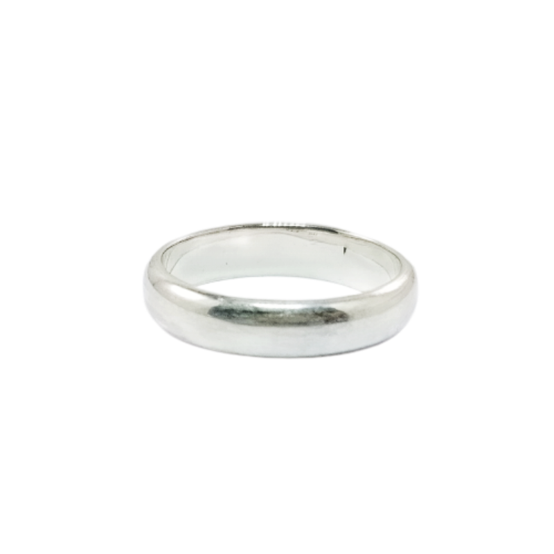 JSAJ HALF ROUND BAND RING 4.8MM IN 925 STERLING SILVER