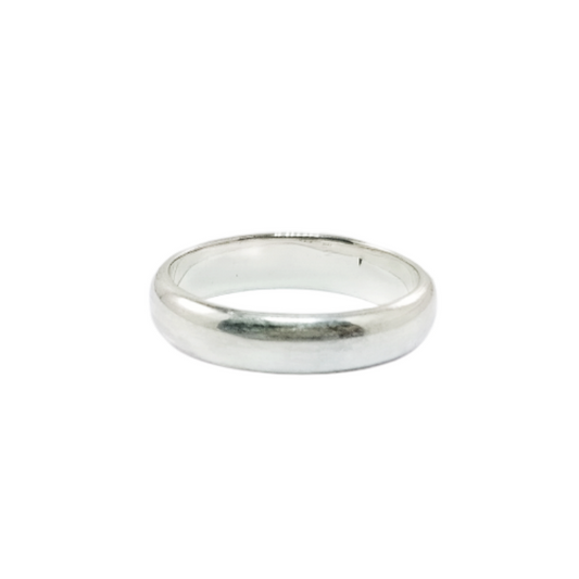 JSAJ HALF ROUND BAND RING 4.8MM IN 925 STERLING SILVER