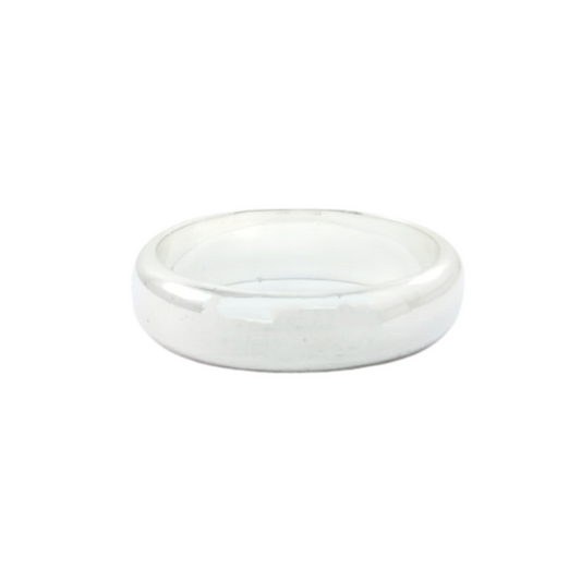 JSAJ HALF ROUND BAND RING 5.2MM IN 925 STERLING SILVER