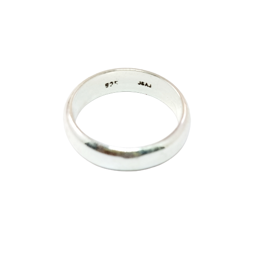 JSAJ HALF ROUND BAND RING 5.2MM IN 925 STERLING SILVER