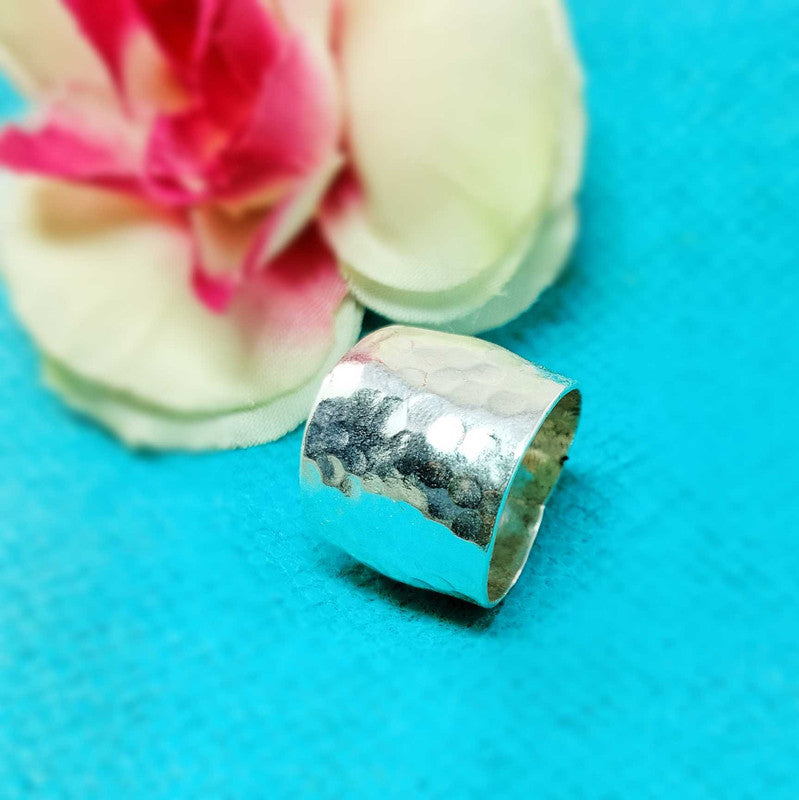 JSAJ FLAT BAND RING 17MM IN 925 STERLING SILVER