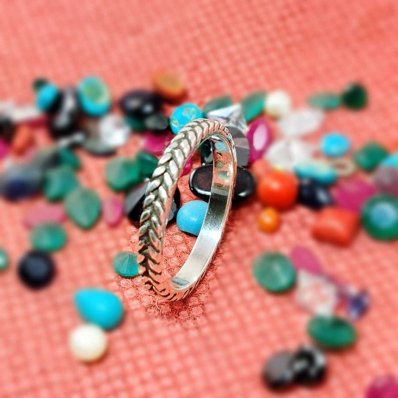 JSAJ THIN DESIGN BAND RING IN 925 STERLING SILVER