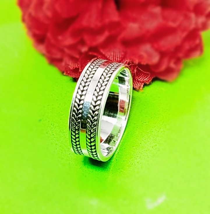 JSAJ THICK BAND RING IN 925 STERLING SILVER