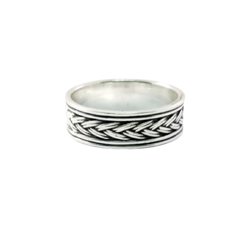 JSAJ THICK CHOTI BAND RING IN 925 STERLING SILVER