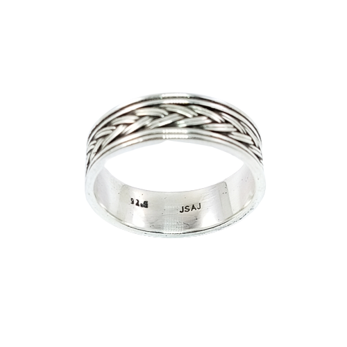 JSAJ THICK CHOTI BAND RING IN 925 STERLING SILVER